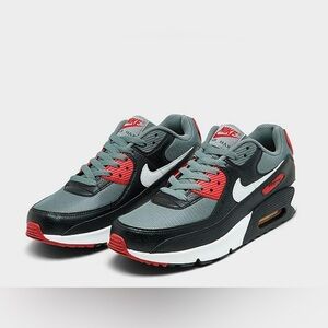 🚫SOLD OUT 🚫Nike Air Max 90 NN GS Black/White-Cool Grey-Gym Red
